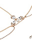 Fashion Silver Color Diamond Decorated Simple Anklet (1 Pcs)