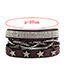Fashion Light Brown Star Shape Decorated Multi-layer Bracelet