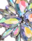 Fashion Diamond (ab) Flower Shape Decorated Simple Body Chain