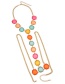 Fashion Multi-color Round Shape Decorated Simple Body Chain