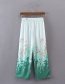 Fashion Multi-color Flower Pattern Decorated Simple Trousers