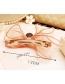 Lovely Orange Bowknot Decorated Pure Color Hairpin