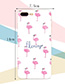 Fashion White Flamingo Pattern Decorated Simple Iphone7 Case
