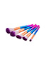 Trendy Blue+purple Color Matching Decorated Makeup Brush(5pcs)