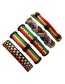 Vintage Multicolor Color-matching Decorated Bracelet (5pcs)