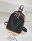 Fashion Black Round Shape Decorated Backpack