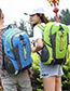 Fashion Plum-red Letter Shape Decorated Backpack