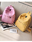 Lovely Yellow Pin Shape Decorated Backpack
