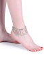 Elegant Silver Color Hollow Out Decorated Anklet