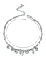 Fashion Silver Color Little Bell Pendant Decorated Anklet