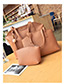 Elegant Brown Round Shape Decorated Bags (3pcs)