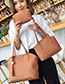 Elegant Brown Round Shape Decorated Bags (3pcs)