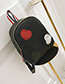 Lovely Black Heart Shape Decorated Backpack