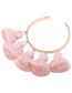 Fashion Light Pink Pure Color Decorated Bracelet
