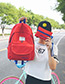 Fashion Blue Letter Pattern Decorated Backpack (2 Pcs)