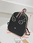 Fashion Black Rivet Decorated Simple Backpack