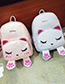 Lovely Pink Cat Shape Decorated Backpack