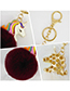 Fashion Black Unicorn&fuzzy Ball Decorated Simple Key Chain