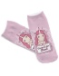 Lovely Pink Unicorn Pattern Decorated Socks