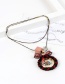 Fashion Purple Bowknot Decorated Long Necklace