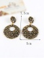 Exaggerate Gun Black Hollow Out Decorated Earrings