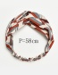Fashion Beige+red Color Matching Decorated Hair Band