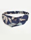 Fashion Navy Leaf Pattern Decorated Hair Band
