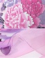 Fashion Purple Flower Pattern Decorated Scarf