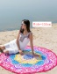 Fashion Multi-color Flower Pattern Decorated Beach Scarf