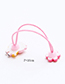 Fashion Blue+pink Heart&pig Shape Decorated Hair Band