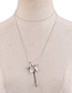 Fashion Silver Color Star Shape Decorated Necklace