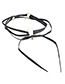Fashion Black Circular Ring Decorated Necklace