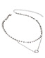 Fashion Silver Color Sequins Decorated Necklace