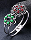 Fashion Silver Color Flower Shape Decorated Bracelet