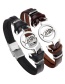 Fashion Brown Buckle Decorated Bracelet