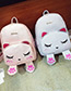 Fashion Gray Cat Shape Decorated Backpack