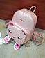 Fashion Gray Cat Shape Decorated Backpack
