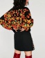 Fashion Multi-color Embroidery Flower Pattern Decorated Skirt
