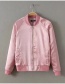 Fashion Silver Color Pure Color Decorated Jacket