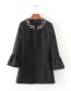 Fashion Black Pearl Decorated Coat