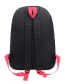 Fashion Black Circular Ring Decorated Backpack (2 Pcs)