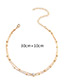 Fashion Silver Color Pure Color Decorated Double Layer Necklace
