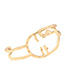 Fashion Gold Color Face Shape Decorated Bracelet
