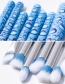 Fashion Blue Water Drop Pattern Decorated Makeup Brush (10 Pcs)