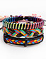 Vintage Multi-color Color Matching Decorated Multi-layer Bracelet