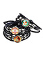 Fashion Black Capricorn Pattern Decorated Multi-layer Bracelet