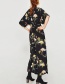 Trendy Multi-color Flower Decorated Short Sleeves Jumpsuit