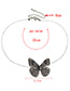 Fashion Pink Butterfly Decorated Simple Choker