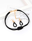 Fashion Black Pure Color Decorated Jewelry Set