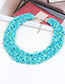 Fashion Yellow Pure Color Decorated Necklace